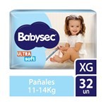 Pañales Babysec Talle Xg Ultrasoft 32 Uni #1