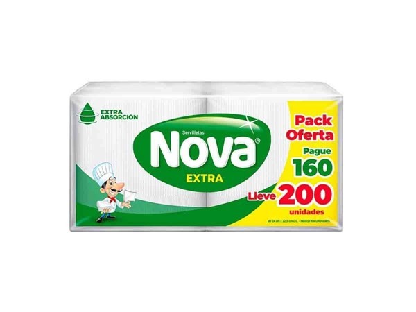 Servilletas Nova Extra Cocktail Blanca | 200 Pague 160 Unid #1