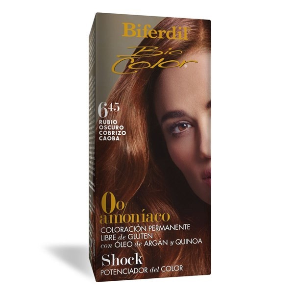 Biferdil Biocolor 0% Amoniaco 6.45 Rubio Oscuro Cobrizo Caoba #1