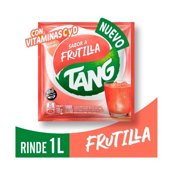 Jugo En Polvo Tang Frutilla Vitc + D 18 G. #1