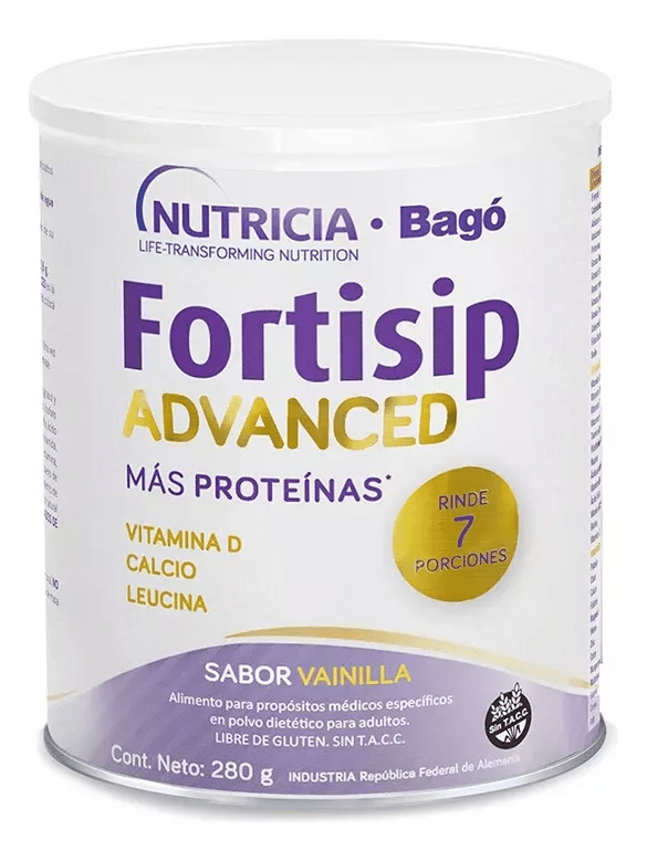Fortisip Advanced Nutricia Bago Sabor Vainilla Lata 280 g