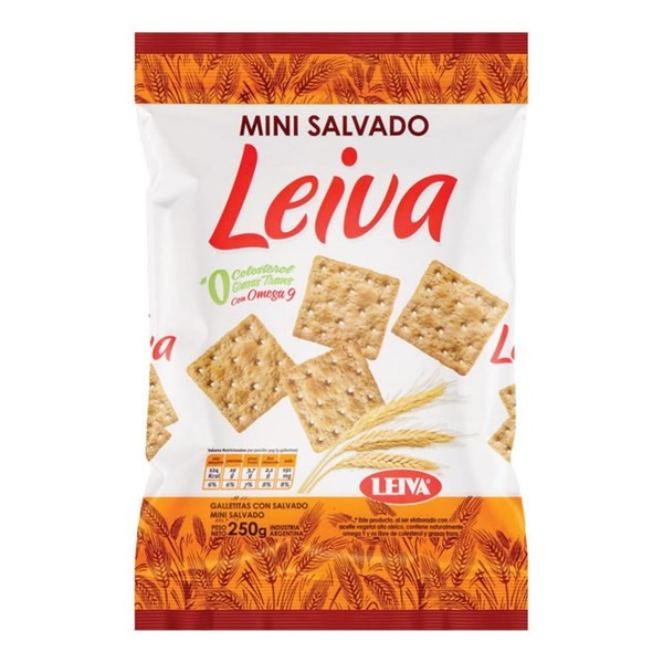 Mini Galletitas Salvado Leiva 250 G #1