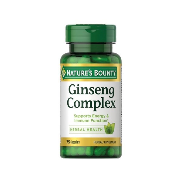 Nature's Bounty Ginseng Complex Con Vitamina B12 75 cápsulas