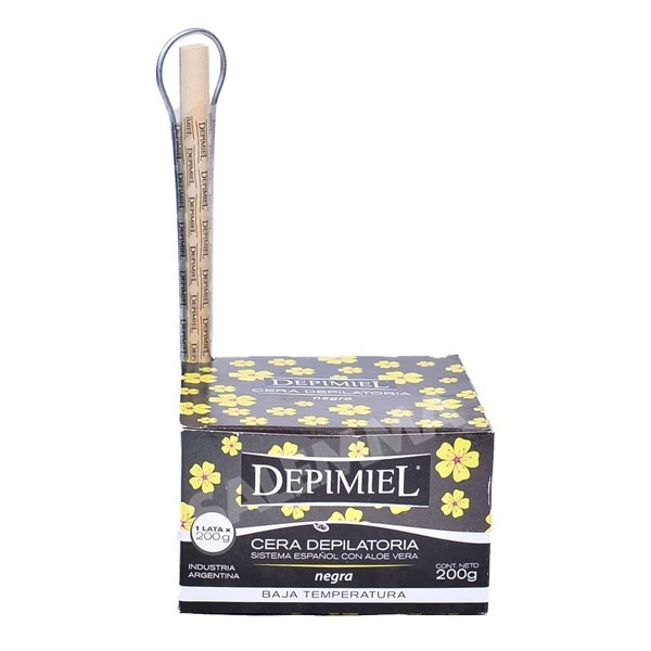 Depimiel Cera en Lata Negra Con Estuche 200 gr #1