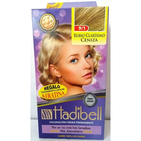 Hadibell Kit 9.1 Rubio clarisimo ceniza #1