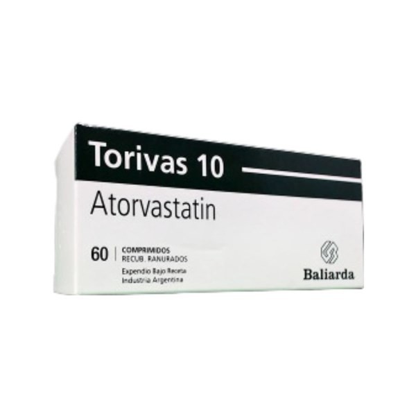 Baliarda Torivas 10 Mg Atorvastatín x 60 Comp Recubiertos Ranurados #1
