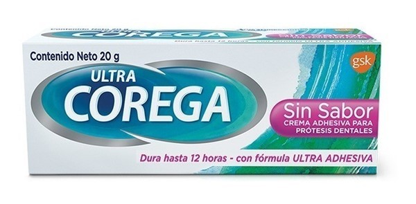Corega Adhesivo Para Prótesis Dentales Ultra Crema Sin Sabor 20 gr #1
