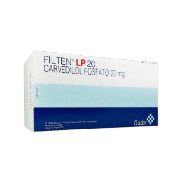 Gador Filten Lp Carvedilol 20 Mg x 30 Cáps de Liberación Prolongada #1