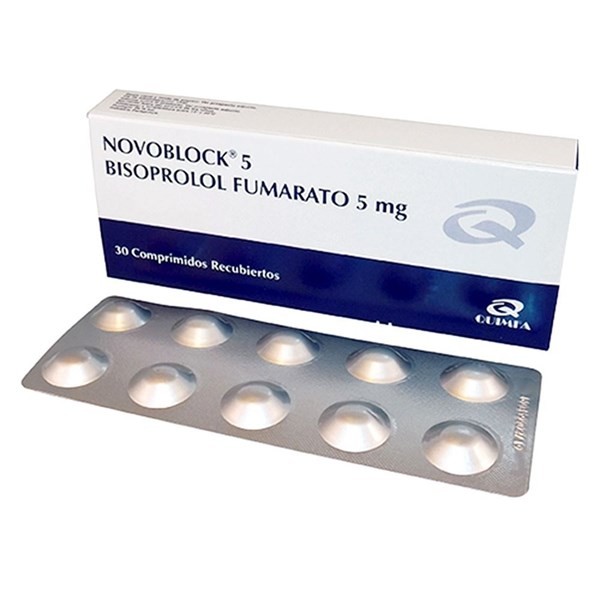 Novoblock 5mg | 30 Comprimidos | Bisoprolol fumarato #1