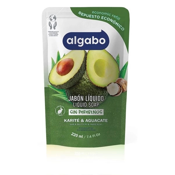 Algabo Jabon Liquido Karite Y Aguacate Doypack 220 ml