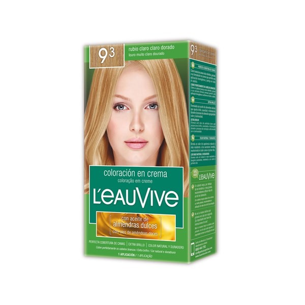 Coloración Leau Vive Kit N 9.3 Rubio Claro Dorado x 1 uni #1