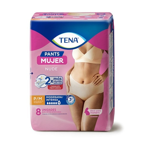 Tena Ropa Interior Pants para Mujer P / m x 8 Unidades Talle P / m #1