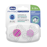 Chicco Chupete Physio Light Girl 6 a 16 meses 2 Unidades #1
