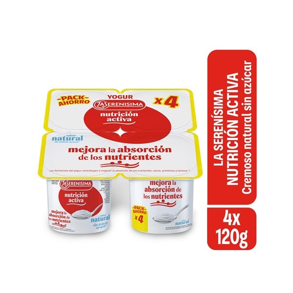 Yogur Cremoso Sabor Natural la Serenísima Nutrición Activa 480 Grs #1