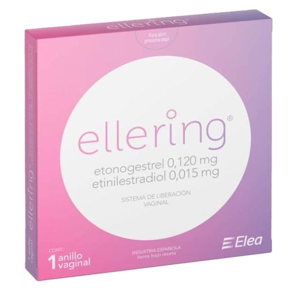 Ellering | 1 Anillo Vaginal | Progestágeno + estrógeno