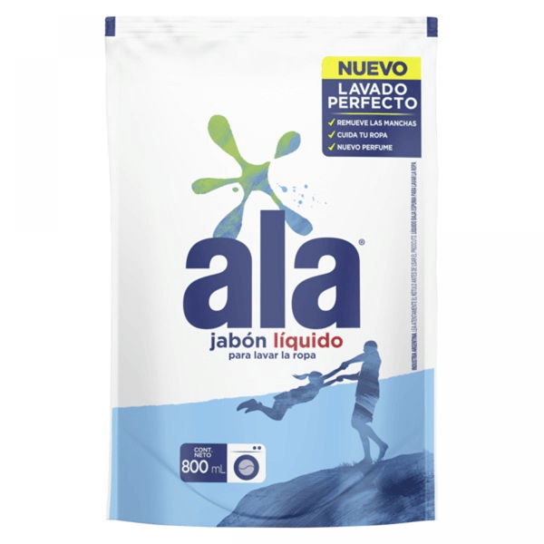 Jabón Líquido Ala Repuesto Económico x 800 ml