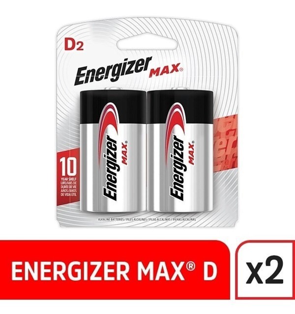 Energizer Max D2 Pilas Alcalinas 2 Unidades #1