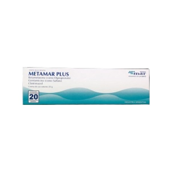 Metamar Plus Gentamicina + Clotrimazol + Betametasona Crema x 20 g #1
