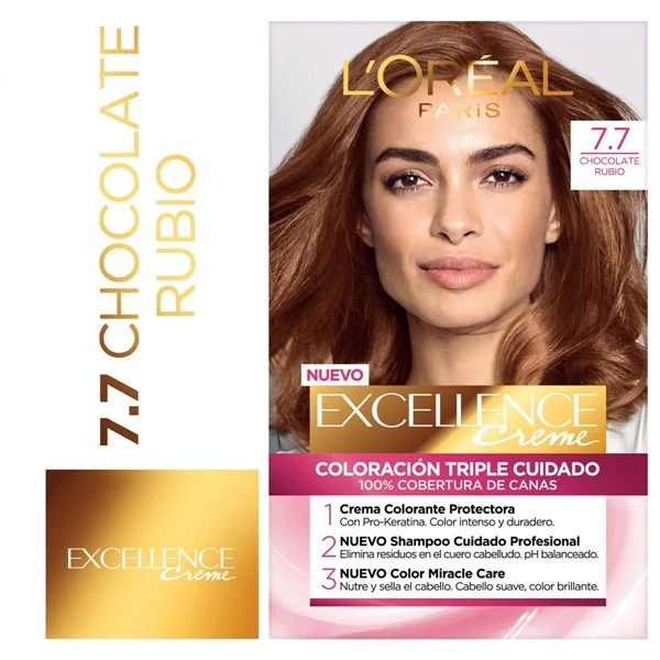 Excellence Kit Coloracion 7.7 Rubio Chocolate