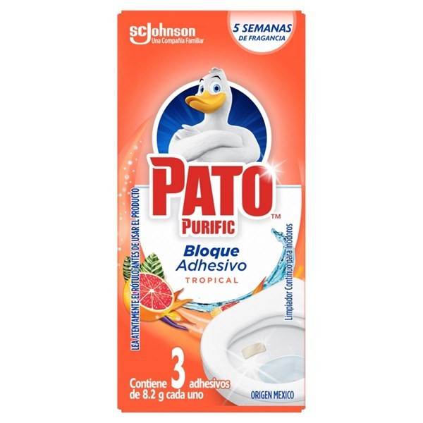 Pato Purific Bloque Adhesivo Para Inodoros Tropical alt