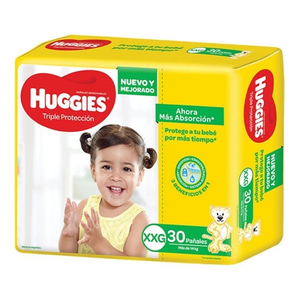 Huggies Pañales Triple Proteccón Talle XXG x 30 Unidades alt