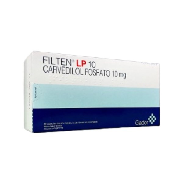 Gador Filten Lp Carvedilol 10 Mg x 30 Cáps de Liberación Prolongada #1