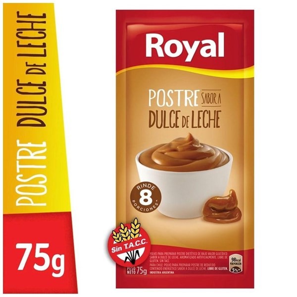 Postre Royal Dulce de Leche 75 gr #1