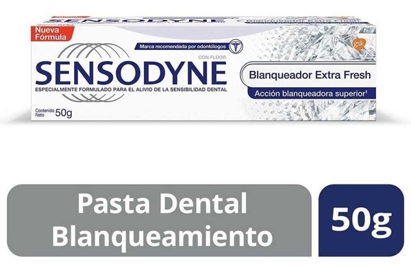 Sensodyne Crema Dental Blanqueador Extra Fresh Para Dientes Sensibles 50 gr #1