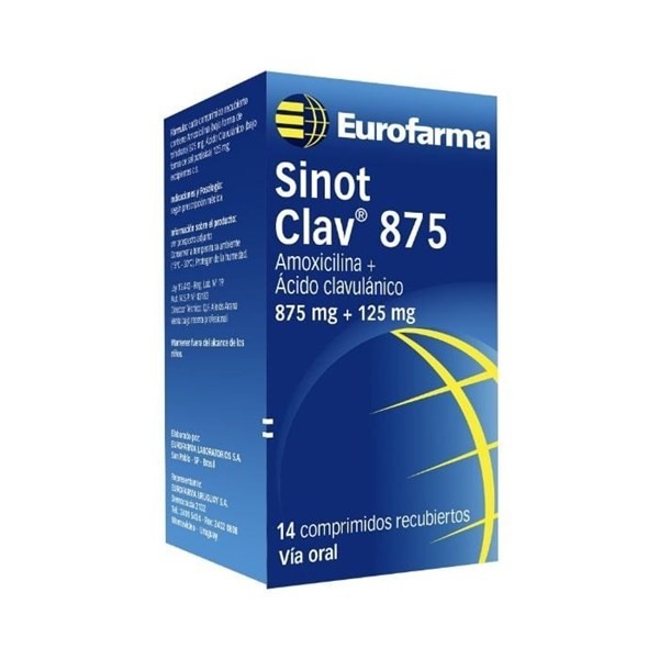 Sinot Clav 875 | 875/125 mg | 14 Comprimidos #1