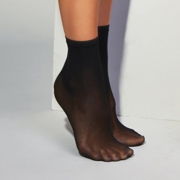 Media Soquetes Corto Wav Negro x 2 un alt