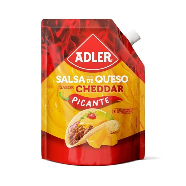 Salsa Queso Picante Adler Doypack 250 grs #1