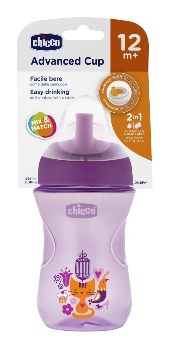 Chicco Vaso Antiderrame Advanced Cup Girl + 12 meses #1