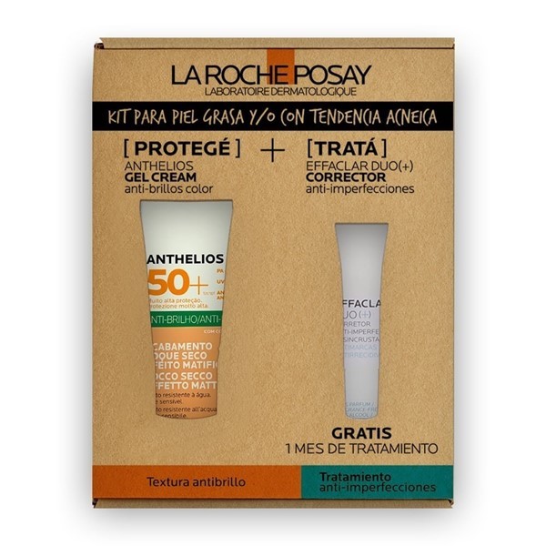 Pack La Roche-Posay Anthelios Gel Cream Color x 50 ml + Effaclar Duo x 15 ml