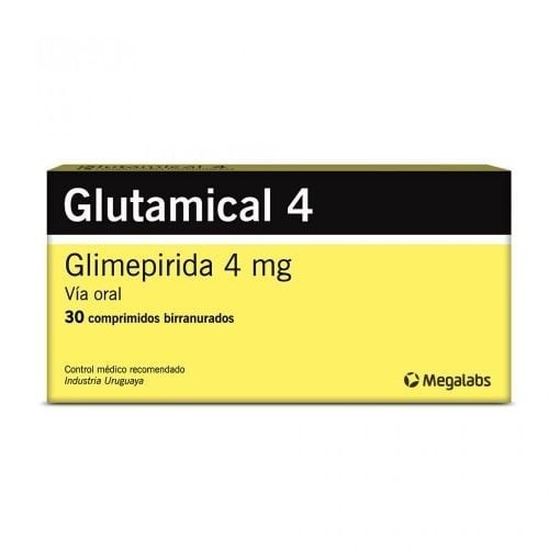 Glutamical 4 | 30 Comprimidos | Glimeprida #1