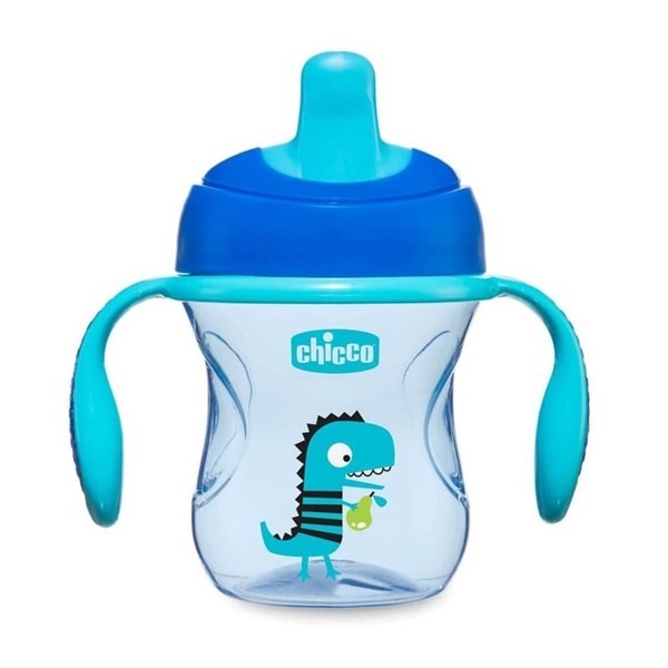Chicco Vaso Training Nene 2 en 1 antigoteo Flujo Libre 200 ml