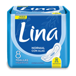 Lina Toalla Normal Con Alas - 8  Unidades #1