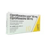 Ciprofloxacina Lazar Ciprofloxacina 500 Mg x 10 Comp Recubiertos #1