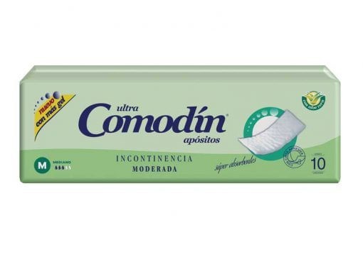 Comodin Apositos Incontinencia Moderada (con Cinta Adhesiva) X10 Med.