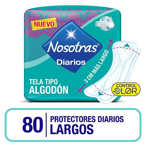 Protectores Diarios Largos (80 Unidades)
