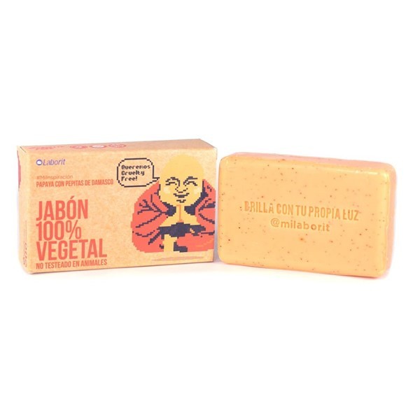 Milaborit Jabon Papaya Y Damasco 100% Natural 85gr #1