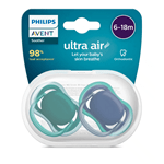 Avent Chupete Ultra Air Liso 618 -m Nene x 2 Color Liso #3