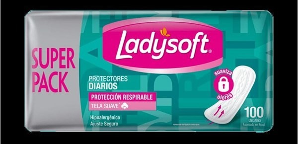 Ladysoft Protectores Diarios Respirable Sin Alas | 100 Unidades  alt