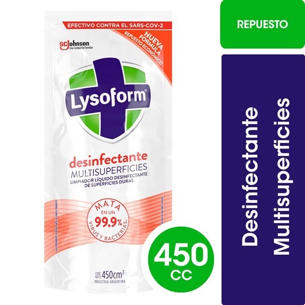 Limpiador Lysoform Multisuperficie Dopack 450 ml #1 Limpiador Lysoform Multisuperficie Dopack 450 ml #1