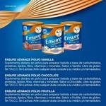 Ensure Suplemento Nutricional Advance Frutilla Lata 400 gr #6