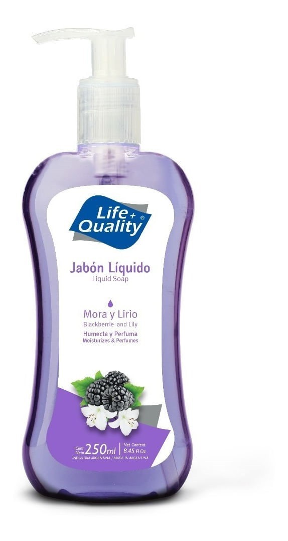 Life Quality Jabón Líquido Mora Y Lirio 250 ml