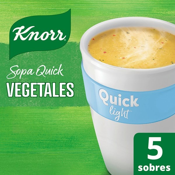 Sopa Instantánea Knorr Quick Light Vegetales 5 Sobres #1