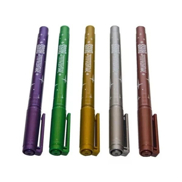 Mooving Marcadores Coloring Metallic Boss alt