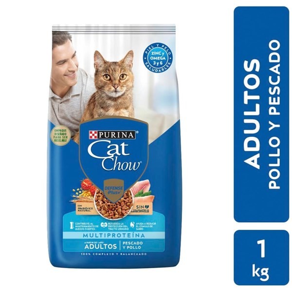 Alimento Cat Chow Adulto Pescado Pollo 1k #1