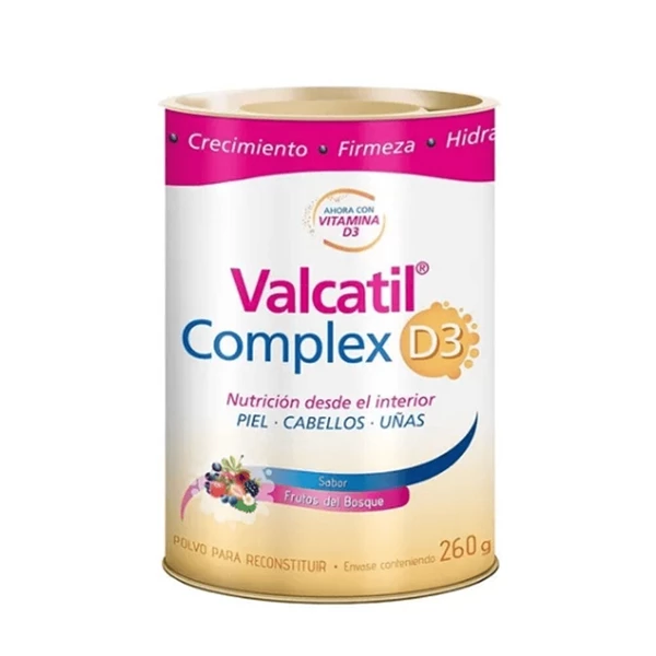 Valcatil Complex D3 Nutrición Piel Cabellos Uñas Lata 260 g