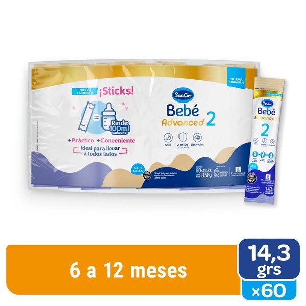 Sancor Bebé 2 Advanced - Bolsa x 60 Sticks alt